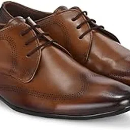 egoss Premium Brogue-Style Lace-Up Formal Shoes for Mens, Classic Leather Derby Shoe for Office-picture-15