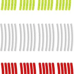 60PCS Car Sticker, Reflective Wheel Rim Stickers for Car, Bike, and Motorcycle, Glow in The Dark Stickers for Night Safety, Easy to Apply, Durable Adhesive(Green White Red Reflector Tape 20 Each)-image-78