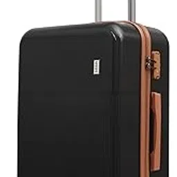 mode Maestro | Hard-Sided Polycarbonate Trolley Suitcase | 360° 8-Wheel Easy Drag| Brown Color Accessories| Light-Weight | TSA Lock |3-Yr Warranty | Check-in Luggage Bag 24in (65cm (M), Black)-picture-38