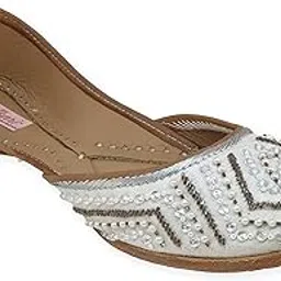 fulkari Women's Maria Formal Genuine Soft Leather Jutis-picture-23