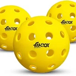 FitBox Sports Pickleball Balls Set of 3 – Bright, Durable Indoor & Outdoor Balls for Casual Play, 40 Hole Design – Great for Families & Beginners-image-30