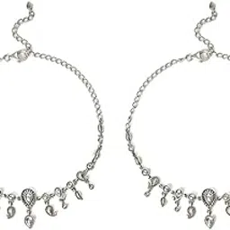 by Caratlane Jhatak Matak Anklets in 925 Oxidised Silver for women-image-64