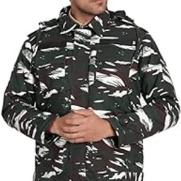 uniformer Camouflage Full Sleeves CRPF Jacket with Hood for Men | Tactical Military Jacket | Army Jacket | Durable, Stylish & Comfortable | Outdoor & Duty Wear | Law Enforcement-picture-36