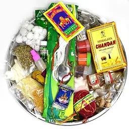 ME & YOU Traditional Stainless Steel Pooja Thali Kit and Puja Samagri Set for Navratri, Diwali, Durga Puja, Satyanarayan Katha, Housewarming, Daily Pooja, and Festival Gifting for Devotees.-image-20