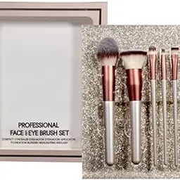 Rubyface Professional Face And Eye Makeup Brushes Set With 6 Makeup Brushes, Premium Synthetic Bristle Face And Eye Make up Brushes Set,-picture-46