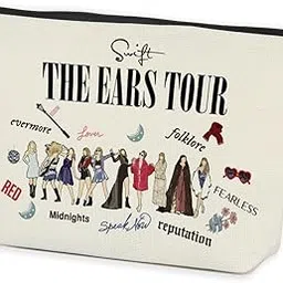 T S Makeup & Cosmetic Big Size Bag | Best Gift for SWIFTIES | Best POP Singer Gift for T S Lovers (All Famous Songs)-image-14