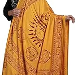 exotic india Printed Surya (Sun God) Prayer Shawl-picture-44