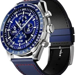 Fire-Boltt Moonwatch 36.3mm (1.43 inch) AMOLED Display, Wireless Charging, Metallic Frame, Premium Leather Straps, Complete Health Suite, Bluetooth Calling, Sports Modes (Blue)-picture-40