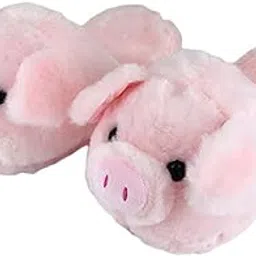 bnf Cartoon Warm Slippers Pink Pig Shape Soft Fall Winter Bedroom Women Shoes-picture-12