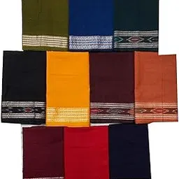 apolee Odisha Handloom Sambalpuri 100% cotton multicolour blouse material: combo (10)pieces . Each length 95cm and width 1.09mtrs-picture-10