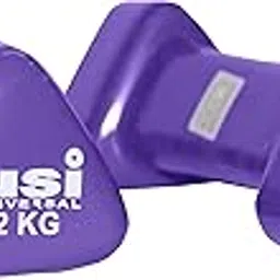 USI UNIVERSAL THE UNBEATABLE Dumbbells Set For Home Gym, Vinyl Dumbbells, VDB 2Kg Pair Hand Weight Vinyl Dumbbells, Dumbbell Set For Home Workout, Cast Iron, Vinyl Construction, Triangular Shape-picture-30