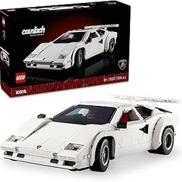 LEGO Icons Lamborghini Countach 5000 Quattrovalvole 10337 Building Blocks for 18+ Gift-picture-25