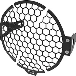 Auto Infinity Head Light Guard Compatible With R-E Interceptor (Black, Pack of 1)-picture-23