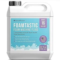 Foam Machine Fluid - 16 Gallons - Maplefield Non-Toxic Foam Machine Solution for Bubble Machine - Foam Maker for Kids - Great for Outdoor Activities and Backyard Garden Foam Party-picture-29
