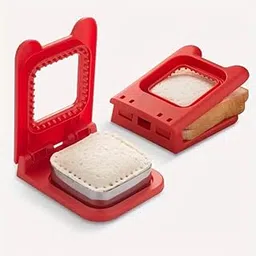 Wizket Sandwich Cutter and Sealer, Sandwich Maker for Kids Lunch Uncrustable Sandwich Maker-Easy for School Lunchbox and Bento Box Multicolor (Pack of 1) image 1