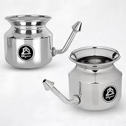 Dhyana Jal Neti Pot for Sinus, Nose Irrigation and Cleaning | Steel-picture-32