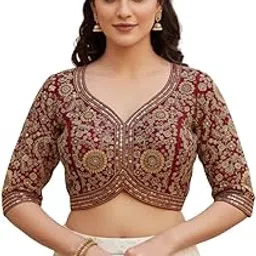 define lehenga Women’s Traditional Floral Embroidery Pattern with Zari Work for Festive, Wedding, Family Function and Special Occasions image 1