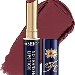 Fashion Colour Lip Super Stay | Non Transferable Lipstick Waterproof | Lipsticks For Women Waterproof | 12-Hour Stay | Matte Finish | Long-Lasting | Highly Pigmented | Bold Colours Shade-49 (Reddle) image 1