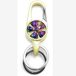 jdp novelty Premium Hook Locking Silver Metal Carabiner Key chain for Bike, Car, Men, Women 3770-picture-10