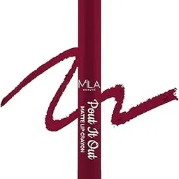 Mila Beauté Pout It Out Matte Lip Crayon | Highly Pigmented & Enriched With Jojoba Oil | Soft Matte Finish | Creamy & Light Weight Texture | Smooth Glide Application | Shade - (Jessie 1.25g)-picture-33