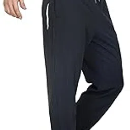big button Ultralight Dynamic Dry Fit Sports Joggers Track Pant for Men-picture-27