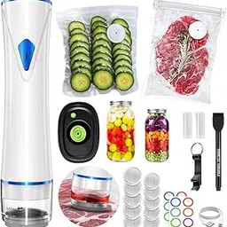 Vacuum Sealer for Food, Handheld Saver Compact Vacuum Sealer Machine with Reusable Bags for 10X Preservation & Fresh-image-69