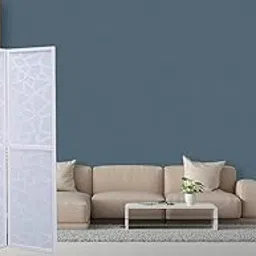 Australian Handicraft Wooden Partition/Screen Panel/for Living Room Partition/Room Divider/Foldable Partition 3 Panel/Screen Separator (White)-picture-18