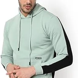 campus sutra Men's Cotton Hooded Neck Sweatshirt image 1