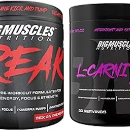 Bigmuscles Nutrition Freak Pre-Workout Sex on the Beach [15 Servings, 90g] & L-Arginine PMP Powder for Adults[30 Serving, Blueberry] 3000 mg, 90 gm-picture-23