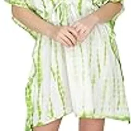 ukal Women Fashion Short Kaftan Beachwear Dress Tank Top Sleepwear Tunic Nightwear Gown (Free Size)-picture-38