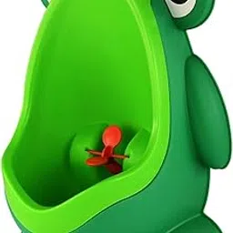 SARVANGAH Children Urinal, Cute Cartoon Design Aiming Target Plastic Wall Mounted Potty Training Urinal for Boys Toddlers (Green)-picture-16