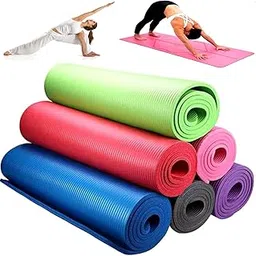 Nitevo Yoga Mat Surface Reversible Yoga Mat mattress Thick Exercise & Workout Meditation Mat for Yoga, Pilates and Fitness Eco Friendly Anti Skid And Anti Slip Non Slip Pack of 1 Multi Clour-picture-36