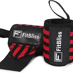 FitBliss Hand Band Nylon Wood Wrist Supporter for Gym Wrist Band for Men Gym Wrist Support for Pain Relief Men Gym Accessories Wrist Wrap for Gym Equipment Wrist Brace Women-image-2