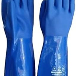 generic Patel Enterprise Atlas Protective Products Starfish Plus (full-arm), cotton interlock-lined PVC hand gloves, Size: 14 inch (36cm) Pack Of 1 pair-picture-13