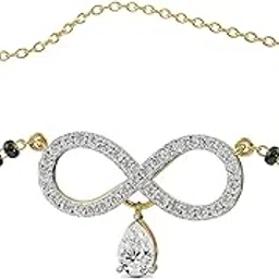 emori | Infinity Drop Diamond Mangalsutra in 18KT Gold for Women | Yellow | Authentic & Certified Lab Diamonds-picture-32