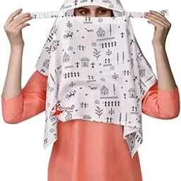 Cotton Scarf Cum Mask scarves Usable for vehicle Driver Multi Colour Printed Design Universal Size For Girl & Women Breathable Sun Protection Light Weight-image-11