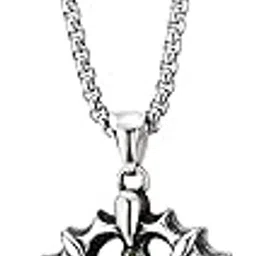 Pendant for Men Evil Eye Dragon Black Silver chain for men Boys boyfriend gents locket Necklace for men Boy girls Women Stainless Steel neck chain lockets mens chains fashion Long Stylish M80-image-81