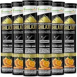 Vitaminnica Pure Himalayan Shilajit Tablets | Grade Shilajit Extract Sourced from The Himalayas | Energy, Stamina & Vitality Support (Pack of 1) (Pack of 6)-picture-11