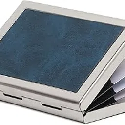 jnd Credit Card Holder Protector Stainless Steel Credit Card Wallet Slim Metal Credit Card Case for Women or Men (Blue)-picture-42