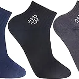 bonjour Men Cushioned Ankle-Length Joggers Sports Socks - Pack of 3-picture-28