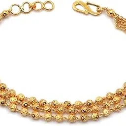 jhb Gold plated Brass and Bracelet for Women (Golden)-picture-68