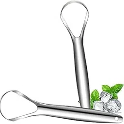 Decoelan Stainless Steel Tongue Cleaner Scraper for Oral Hygiene, Effective Tongue Cleaning Tool, Easy to Use, Durable Design (Set of 2| Multicolor).-picture-29