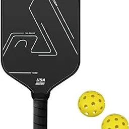 MERISHOPP Pickleball Paddle Set Portable Pickleball Racquet for Enthusiasts Patio Lawn Black|Sporting Goods|Tennis & Racquet Sports|Tennis|Racquets-picture-25