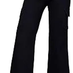 miss chase Women's Wide Leg High Rise Clean Look Denim Jeans-picture-13