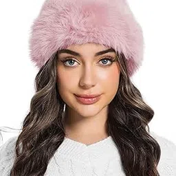 MYSTIFY® Luxury Faux Fur Russian Style Winter Hat, Women's Cossack Cap, Beanie Cap for Women-picture-13