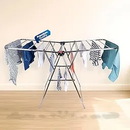 HAVAI DryNest 4.1 KG Heavy Duty Foldable Cloth Drying Stand | Premium Rust-Free Stainless Steel Laundry Rack with Strong Steel Rods | Indoor, Outdoor & Balcony Use | Portable Clothes Dryer Stand-picture-24
