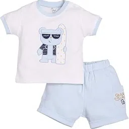 baby go 100% Pure Cotton T-shirt and Shorts Set for Baby Boys-picture-27