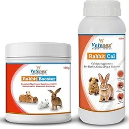 VETENEX Multivitamins, Minerals & Probiotics + Calcium Supplement for Rabbit, Guinea Pig & Hamsters - Pack of 2-picture-11