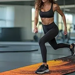 PREMIUM ANTI SKID 3D PRINTED POLYESTER EXERCISE AND YOGA MAT (SIZE; 2 FT * 6FT)-picture-10