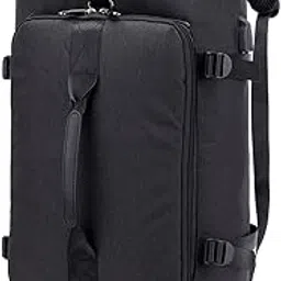 handcuffs Duffle Bags Rucksack Backpacks Luggage Bag With Shoes Compartment | Backpack Carry Luggage | Travel Bag For Women | Mens Traveling Bags (Black)-picture-25
